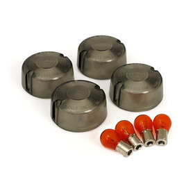 Richtingsaanwijzerglaasjes | Domed | 86-00 XL | Smoke